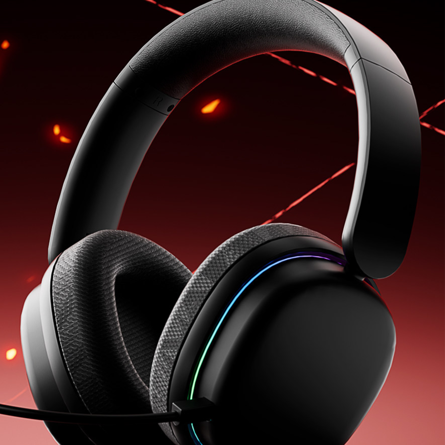 AULA G7 Pro Wireless Gaming Headset with 7.1 Surround Sound, 40mm Driver, BT5.3 Gaming Headphones with Mic, RGB, 10ms Latency, 65H Battery, PC Gaming Headset for PS5,PS4, Switch,PC,Wired Mode for Xbox