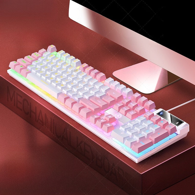 104-key formula gaming wired keyboard in vibrant colors, view 9