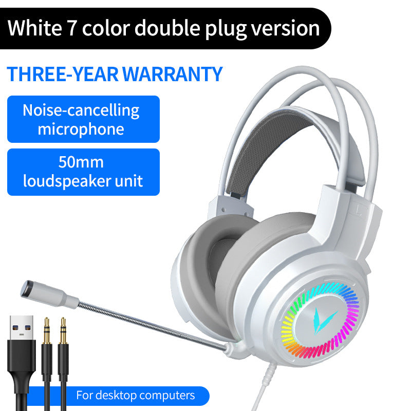 G60 RGB Wired Backlit Gaming Headset, view 7