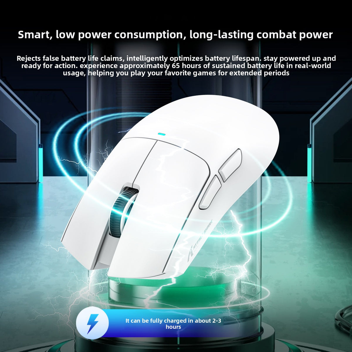 ATTACK SHARK X11 Lightweight Wireless RGB Gaming Mouse, view 3