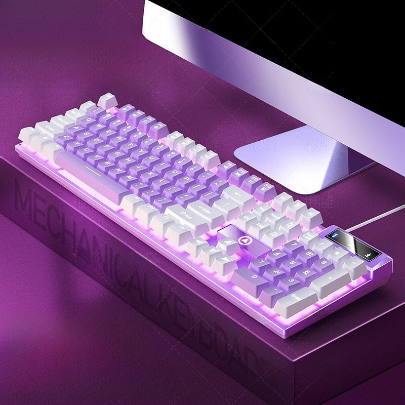 104-key formula gaming wired keyboard in vibrant colors, view 14
