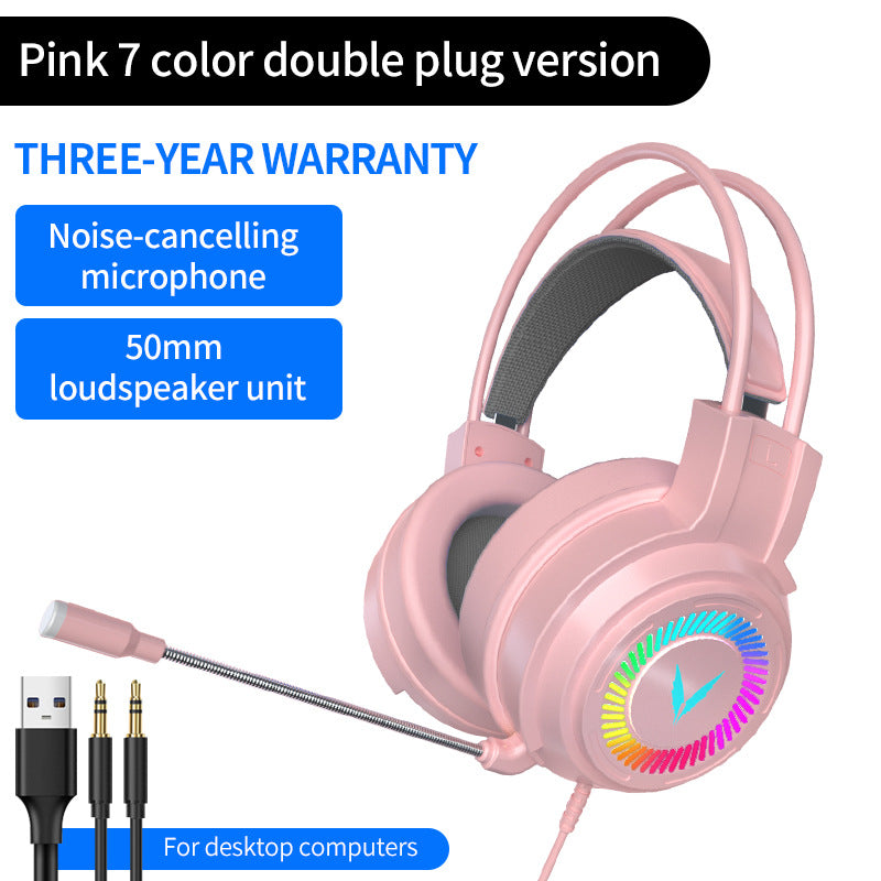 G60 RGB Wired Backlit Gaming Headset, view 13