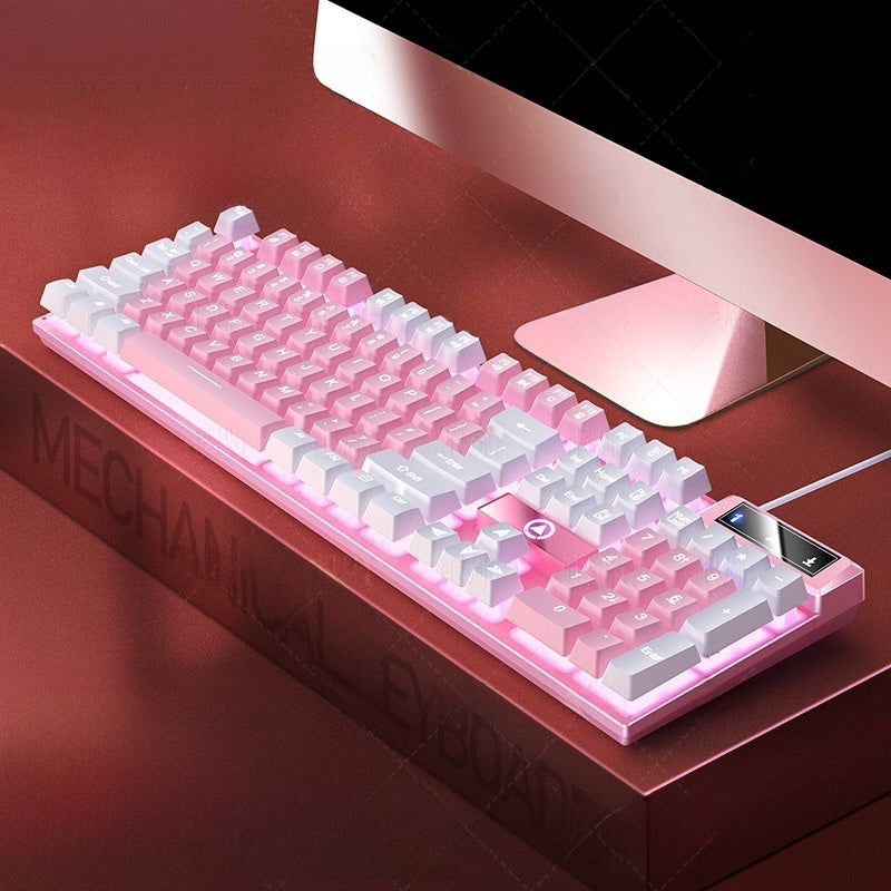 104-key formula gaming wired keyboard in vibrant colors, view 10