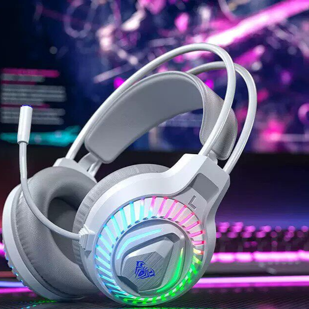 AULA G7 Pro Wireless Gaming Headset with 7.1 Surround Sound, 40mm Driver, BT5.3 Gaming Headphones with Mic, RGB, 10ms Latency, 65H Battery, PC Gaming Headset for PS5,PS4, Switch,PC,Wired Mode for Xbox