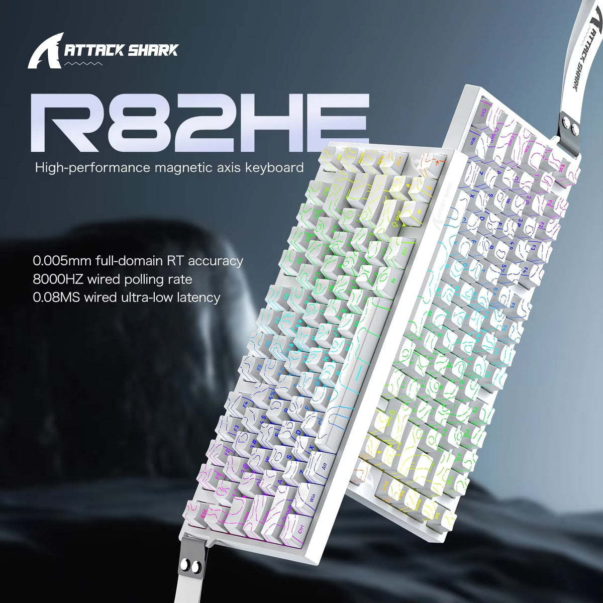 Attack Shark R82 Magnetic Axis Mechanical Keyboard, view 16