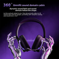 AULA G7 Pro Wireless Gaming Headset with 7.1 Surround Sound, 40mm Driver, BT5.3 Gaming Headphones with Mic, RGB, 10ms Latency, 65H Battery, PC Gaming Headset for PS5,PS4, Switch,PC,Wired Mode for Xbox