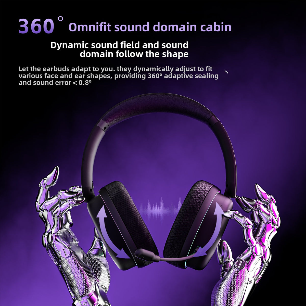 AULA G7 Pro Wireless Gaming Headset with 7.1 Surround Sound, 40mm Driver, BT5.3 Gaming Headphones with Mic, RGB, 10ms Latency, 65H Battery, PC Gaming Headset for PS5,PS4, Switch,PC,Wired Mode for Xbox