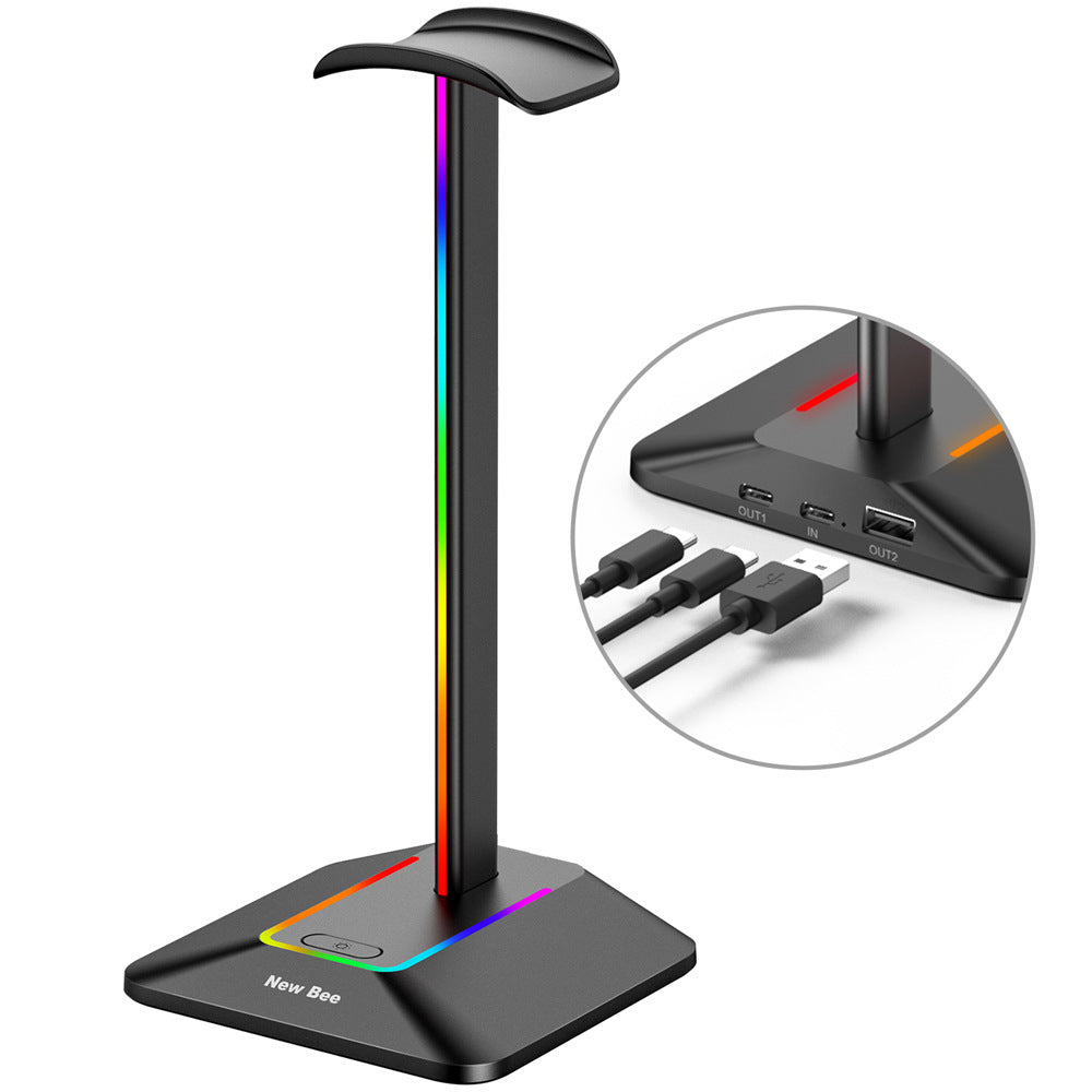 Z8 RGB Headphones Stand Holder, view 6