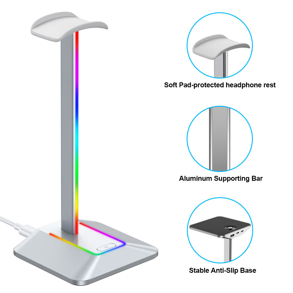 Z8 RGB Headphones Stand Holder, view 2