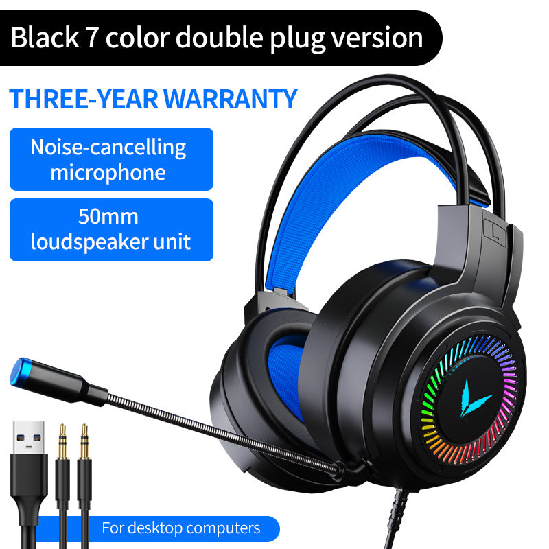 G60 RGB Wired Backlit Gaming Headset, view 8