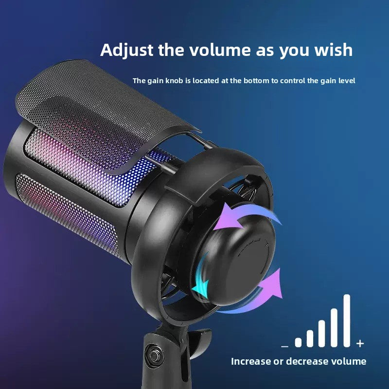 Wireless Gaming RGB Microphone For Live, view 5