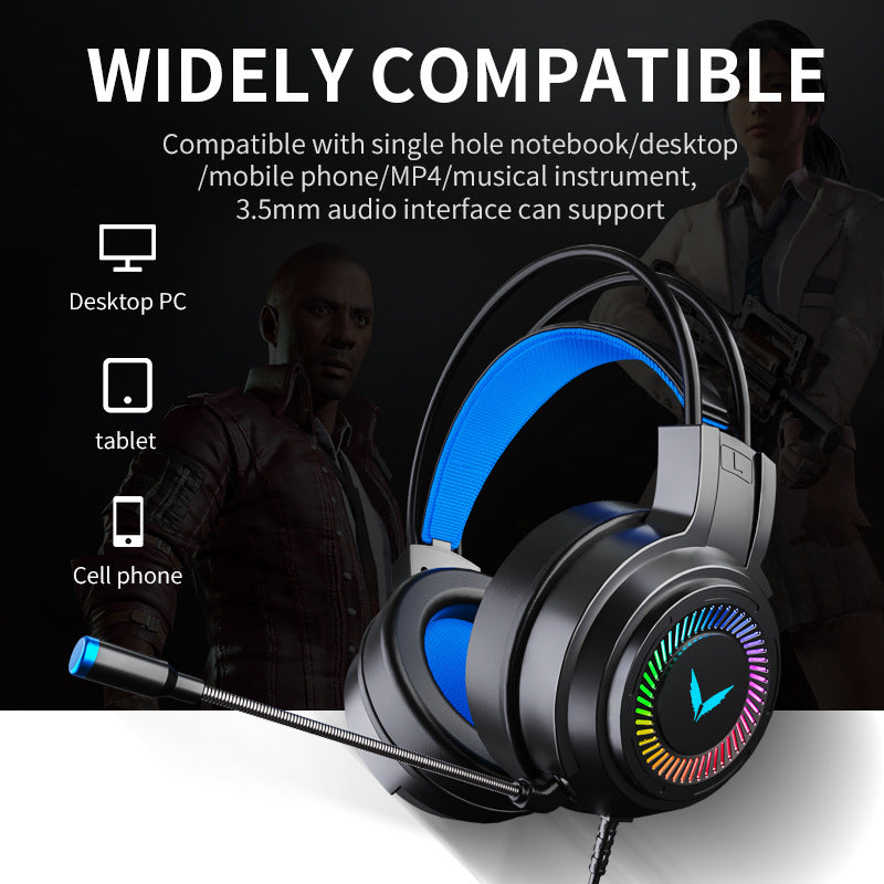 G60 RGB Wired Backlit Gaming Headset, view 2