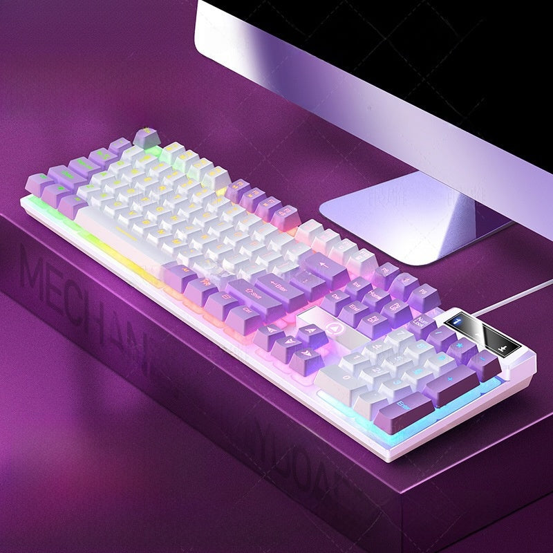 104-key formula gaming wired keyboard in vibrant colors, view 13