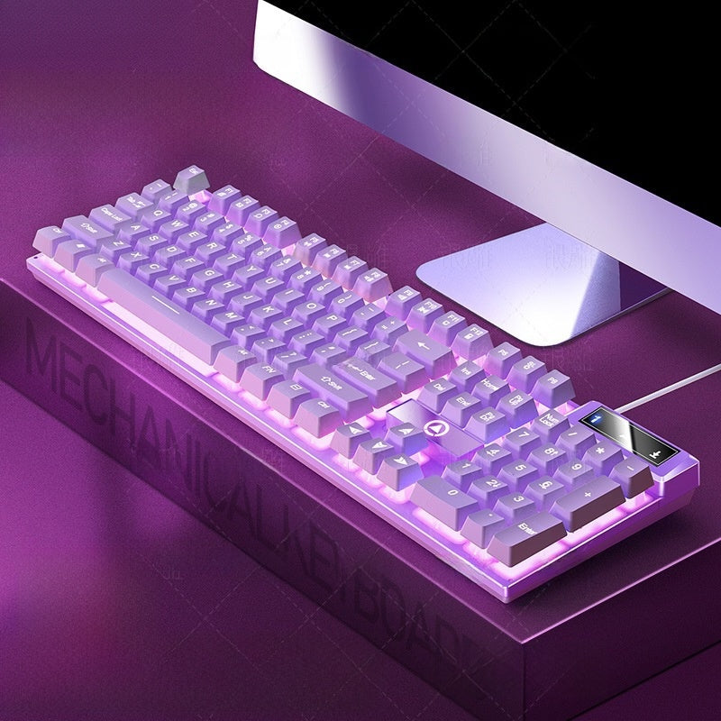 104-key formula gaming wired keyboard in vibrant colors, view 6